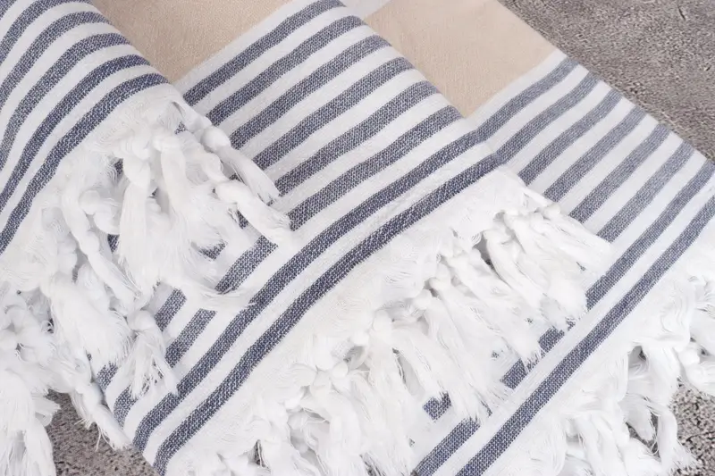 Gift For Him, Grandma Gift, Turkish Beach Towel Bulk, Turkish Towel USA, 68x36 Cotton Striped Terry Towel, Soft towel, Handmade Turkish hammam towel - 5