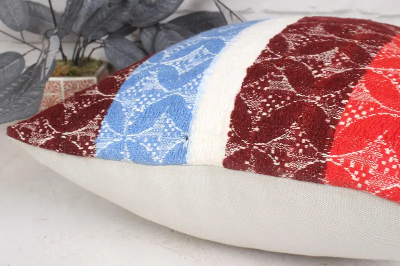 Bohemian Cushion Cushion Cover, Pillow for Sofa, Pillow for Couch, Kilim Pillow, Cushion Case, 20x20 Blue Cushion Cover, Meditation Pillow - 7