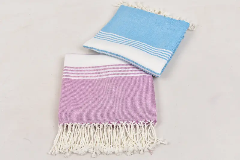 Toalla turca orgánica, toalla turca grande, toalla a rayas de algodón 76x38, toalla de regalos de boda, toalla de regalo, toalla de playa bordada, toalla decorativa - 7