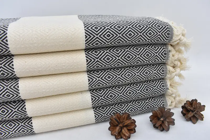 Turkish Bath Towel Set, Best Friend Gift, Bridesmaid Gift Towel, Housewarming Gift, Embroidery Towels, Extra large Turkish bath towel, Pool Towels - 3