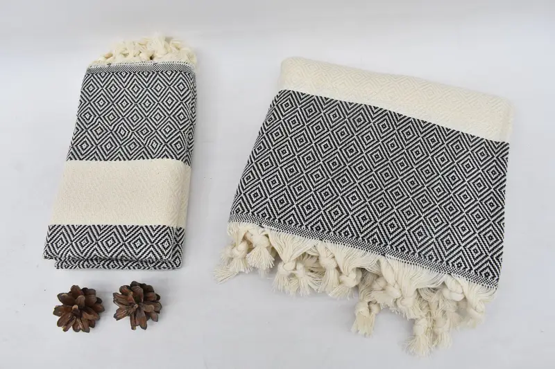 Turkish Bath Towel Set, Best Friend Gift, Bridesmaid Gift Towel, Housewarming Gift, Embroidery Towels, Extra large Turkish bath towel, Pool Towels - 6