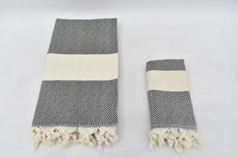 Turkish Bath Towel Set, Best Friend Gift, Bridesmaid Gift Towel, Housewarming Gift, Embroidery Towels, Extra large Turkish bath towel, Pool Towels - 4
