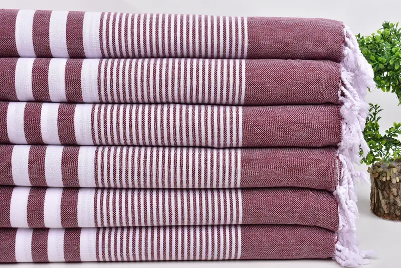 Beach Theme Wedding Gift, Custom Wedding Gift, Embroidery Towels, 70x40 Cotton Striped Towel, Embroidered Towel, Monogrammed Beach Towel, Yoga Towel - 3