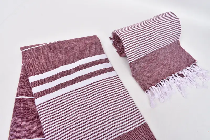 Beach Theme Wedding Gift, Custom Wedding Gift, Embroidery Towels, 70x40 Cotton Striped Towel, Embroidered Towel, Monogrammed Beach Towel, Yoga Towel - 7