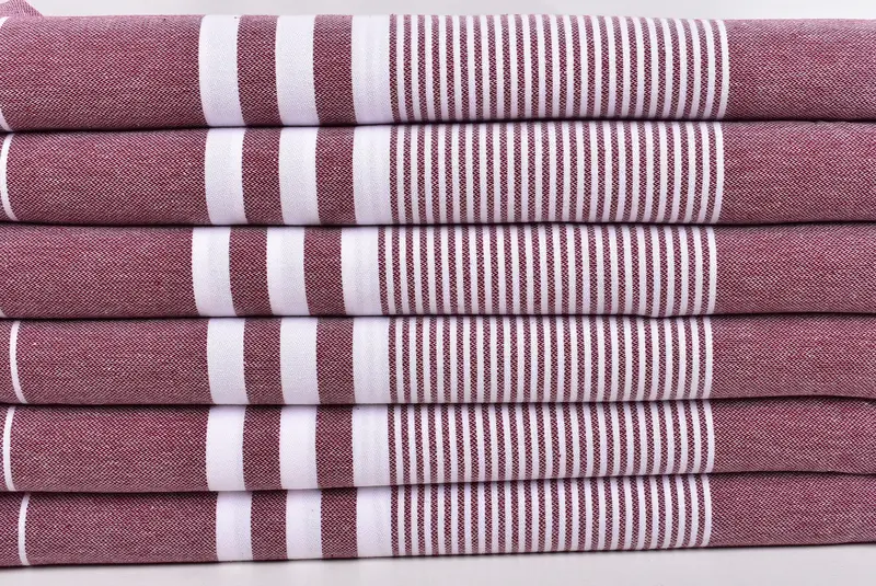 Beach Theme Wedding Gift, Custom Wedding Gift, Embroidery Towels, 70x40 Cotton Striped Towel, Embroidered Towel, Monogrammed Beach Towel, Yoga Towel - 2