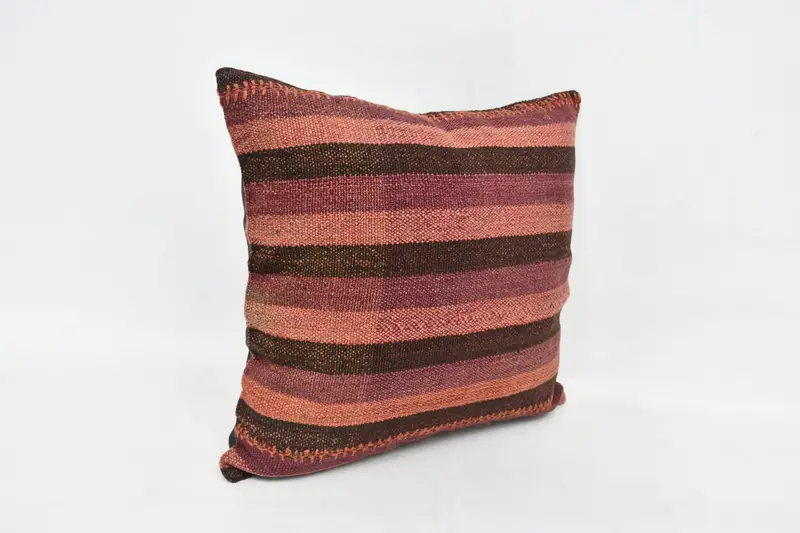 Pillow for Sofa, Pet Pillow Cover, Cushion, Luxury Cushion Cover, 20x20 Purple Pillow, Toss Pillow Cover, Gift Pillow, Turkish Kilim Pillow - 3