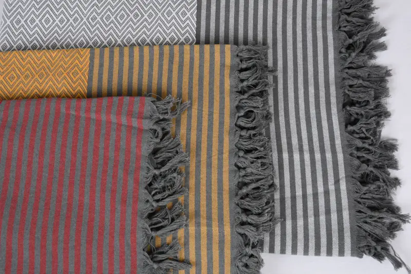 Throw Blanket Couch, Gift For Coworker, Monogram Beach Blanket, 104x80 Cotton Diamond Towel, Tablecloth, Customized Turkish Blanket, Wedding Favors - 4