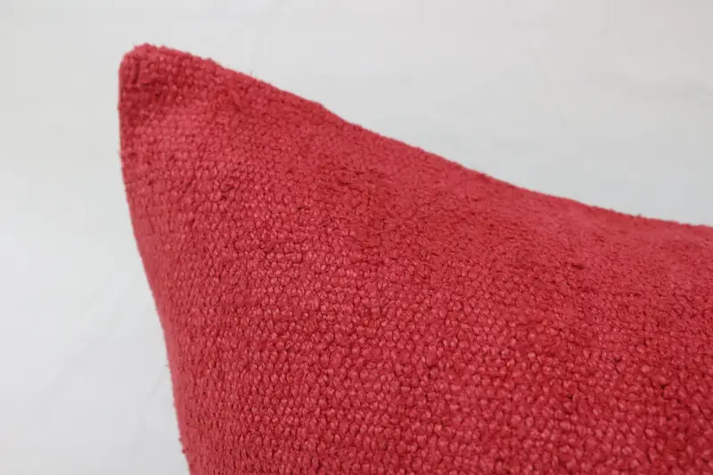 Cushion, Outdoor Bolster Pillow Case, Knitted Pillow Sham, Gift Pillow, Boho Pillow, Pet Pillow Sham, Antique Pillows, 32x32 Red Pillow Cover - 2
