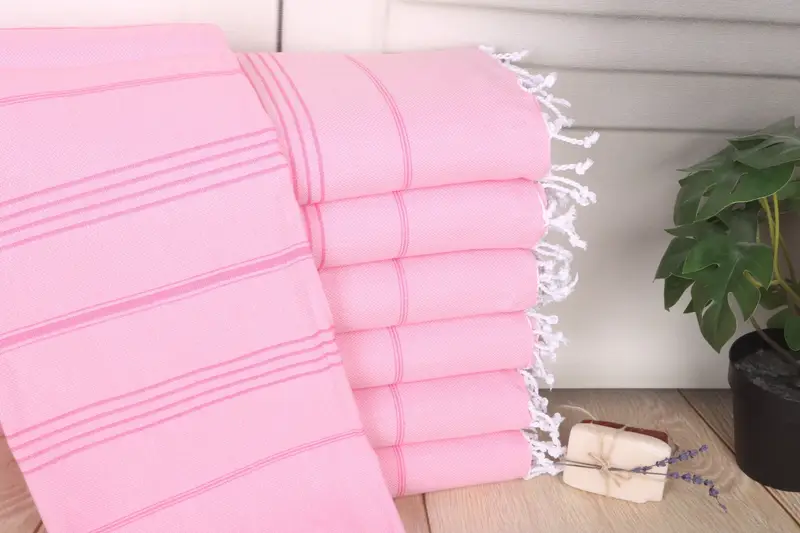 Striped Towel Bridesmaid Gift Towel 70x40 Inches Organic Cotton