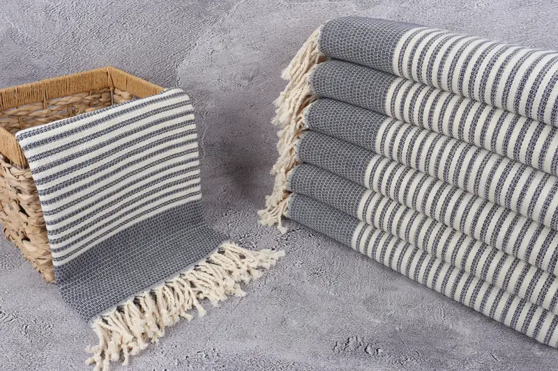 Bride Gift, Bridal Shower Favors, Travel Towel, Best Friend Gift, Bridesmaid Gift Towel, Mexico Bachelorette Party Gifts, 68x40 Cotton Striped Towel - 3