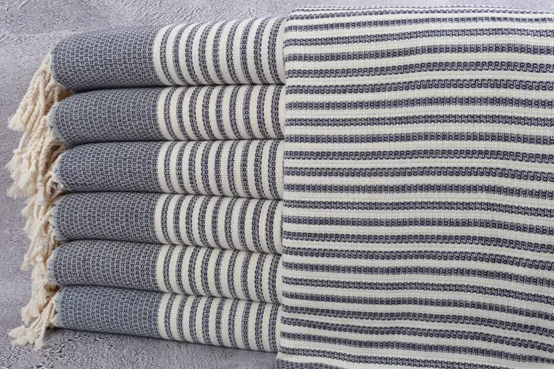 Bride Gift, Bridal Shower Favors, Travel Towel, Best Friend Gift, Bridesmaid Gift Towel, Mexico Bachelorette Party Gifts, 68x40 Cotton Striped Towel - 1