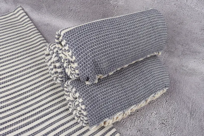 Bride Gift, Bridal Shower Favors, Travel Towel, Best Friend Gift, Bridesmaid Gift Towel, Mexico Bachelorette Party Gifts, 68x40 Cotton Striped Towel - 7