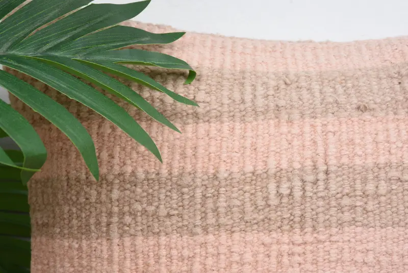 12x12 Pink Pillow Cover, Cushion Cover, Vintage Kilim Pillow, Kilim Pillow, Pillow for Sofa, Wool Kilim Pillow Pillow Sham - 2