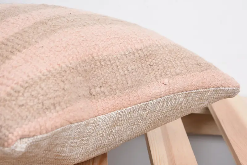 12x12 Pink Pillow Cover, Cushion Cover, Vintage Kilim Pillow, Kilim Pillow, Pillow for Sofa, Wool Kilim Pillow Pillow Sham - 7