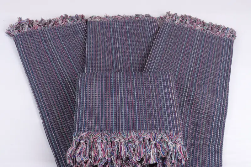 Woven Blanket, Wedding Gift For Bride, Bachelorette Gifts, Throw Blanket Couch, 92x88 Cotton Geometric Towel, Custom Wedding Gift From Bridesmaid - 5