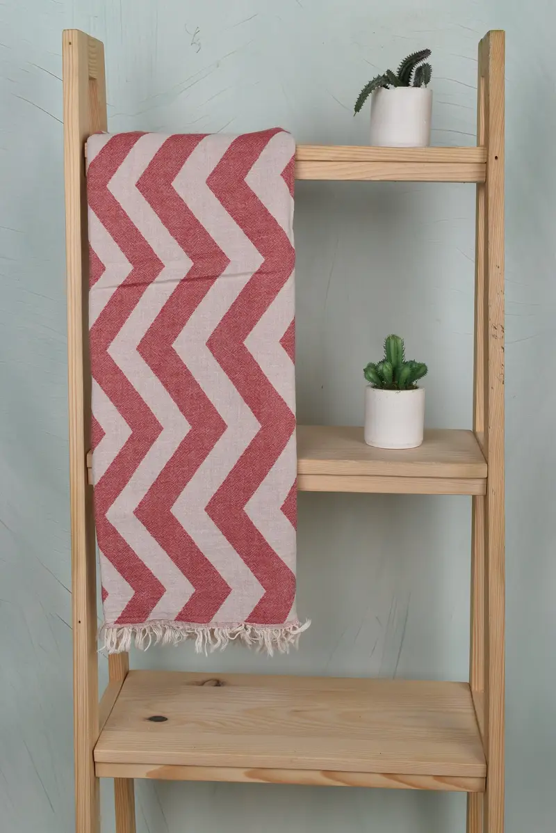 Bridal Shower Gifts, Bachelorette Party Decorations, 70x40 Cotton Zigzag Design Towel, Personalized Bridesmaid Gift, Personalized Wedding Gift - 8