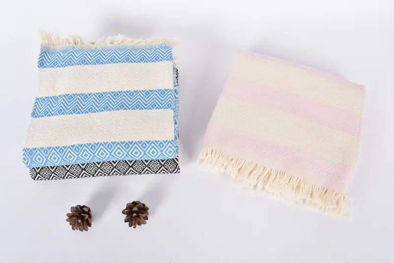 70x40 Cotton Diamond Towel, Scarf Towel, Custom Wedding Gift, Family Gift, Turkish towel, Personalized Towel, Handwoven Turkish bath towel - 8
