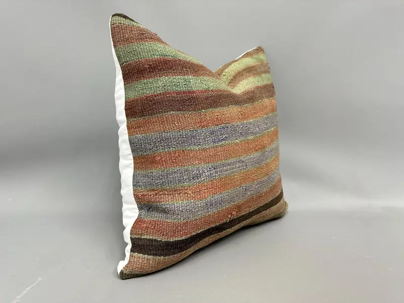 Antique Pillows, Outdoor Bolster Pillow Case, 18x18 Brown Cushion, Pillow Case, Boho Pillow Sham Cover, Couch Pillow, Home Decor Pillow - 2