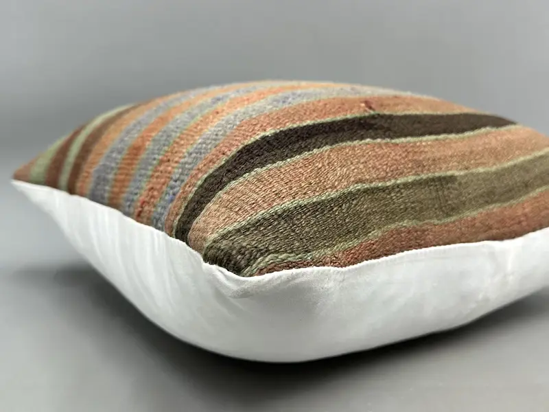 Antique Pillows, Outdoor Bolster Pillow Case, 18x18 Brown Cushion, Pillow Case, Boho Pillow Sham Cover, Couch Pillow, Home Decor Pillow - 6