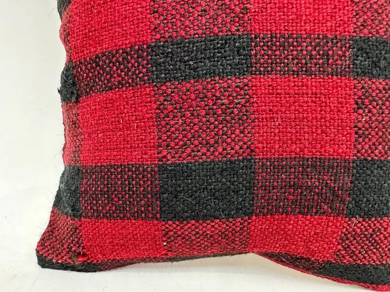 12x12 Red Cushion, Natural Pillow Sham, Vintage Kilim Pillow, Retro Throw Cushion Cover, Pillow for Couch, Vintage Pillow, Pillow Sham - 2