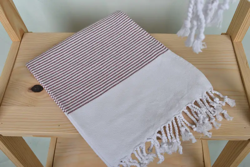Personalized Hand Towel, 40x18 Cotton Striped Towel, Custom Hand Towel, Monogrammed Hand Towel, Birthday Gift, Holiday Towel, Wedding Hand Made Gift - 5