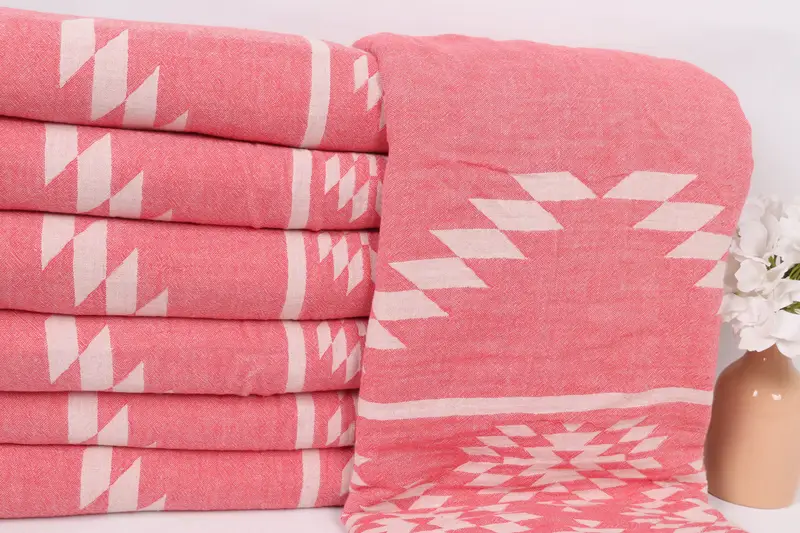 Personalized Gifts, Organic Beach Blanket, Woven Throw Blanket, Personalized Gift For Him, Organic Throw, 84x56 Cotton Kilim Towel, Monogram Blanket - 2