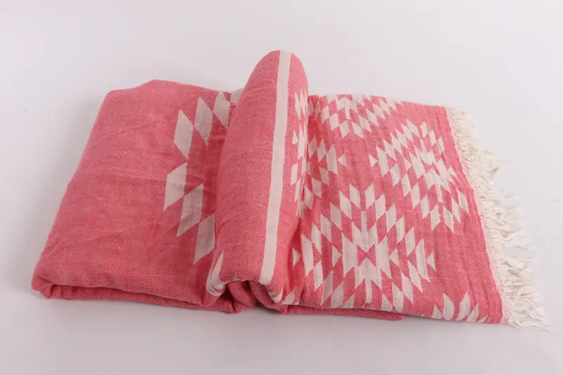 Personalized Gifts, Organic Beach Blanket, Woven Throw Blanket, Personalized Gift For Him, Organic Throw, 84x56 Cotton Kilim Towel, Monogram Blanket - 6