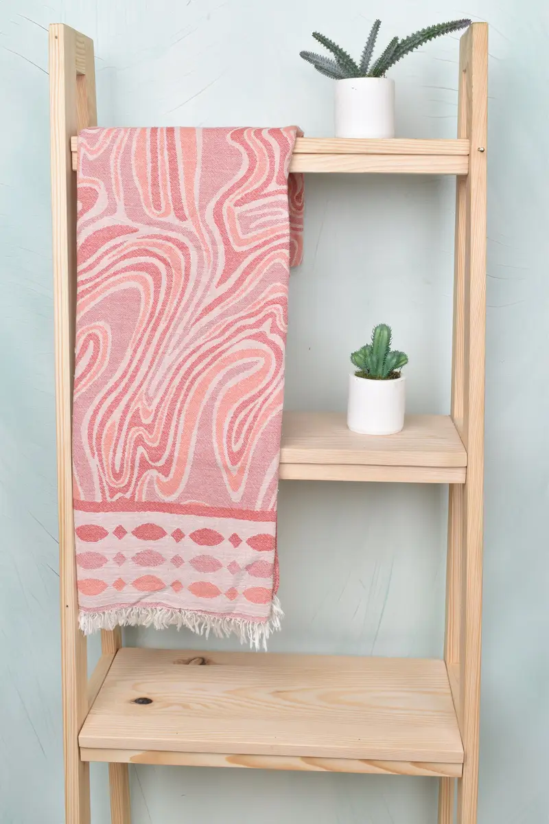 Fouta towel, Personalized Wedding Gift, Traditional Turkish peshtemal for hammam, Beach Towel Bulk, Handmade Gift, 70x40 Cotton Geometric Towel - 8
