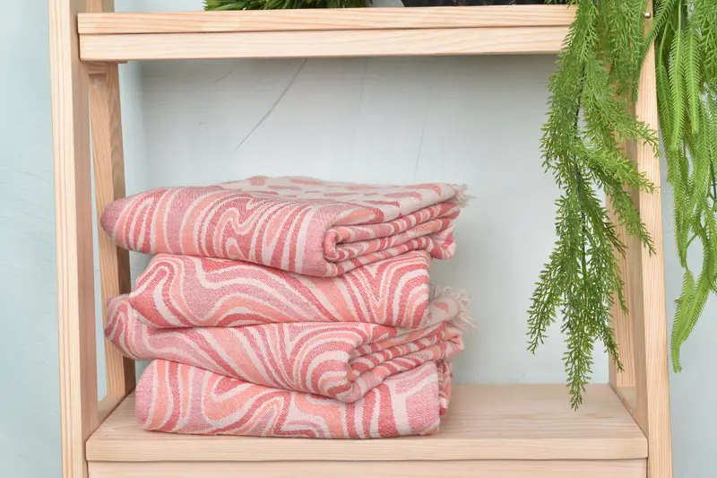 Fouta towel, Personalized Wedding Gift, Traditional Turkish peshtemal for hammam, Beach Towel Bulk, Handmade Gift, 70x40 Cotton Geometric Towel - 7