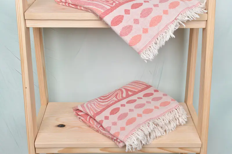 Fouta towel, Personalized Wedding Gift, Traditional Turkish peshtemal for hammam, Beach Towel Bulk, Handmade Gift, 70x40 Cotton Geometric Towel - 5