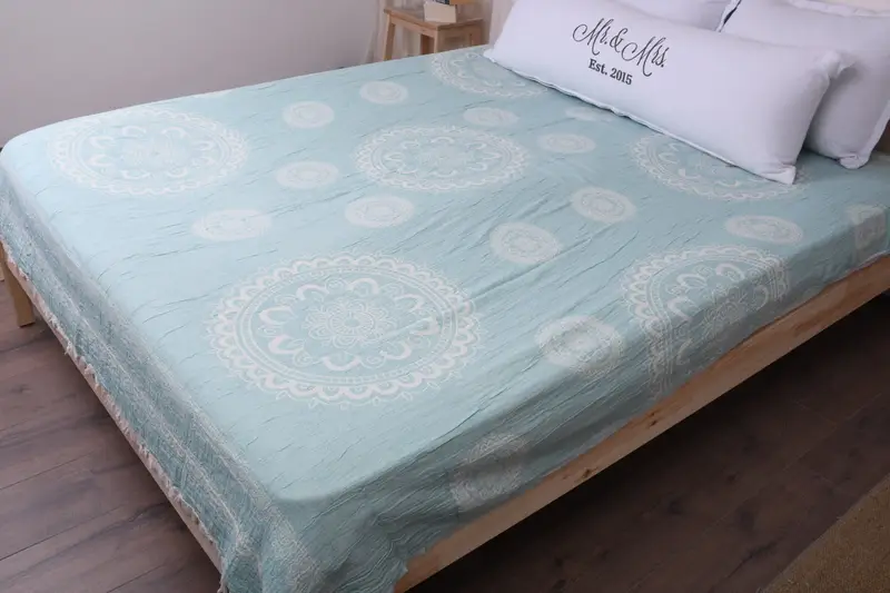 Custom Wedding Gifts, Turkish Bedcover, Woven Throw Blanket, Decorative Bedspread, Personalized Blanket, Xmas Gifts, 88x80 Cotton Kilim Design Towel - 8