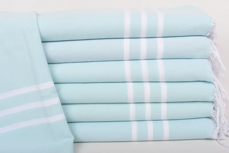 Dish Towel Personalized Embroidered Mint, 24x40 Inches Organic Cotton