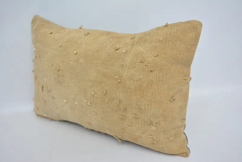 Boho Pillow, Handmade Kilim Cushion, Designer Throw Cushion Case, 16x24 Beige Cushion Case, Gift Pillow, Pillow Case, Vintage Throw Cushion - 4