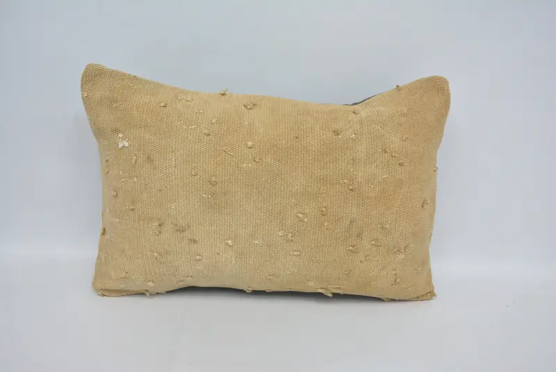 Boho Pillow, Handmade Kilim Cushion, Designer Throw Cushion Case, 16x24 Beige Cushion Case, Gift Pillow, Pillow Case, Vintage Throw Cushion - 1
