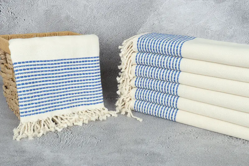 Gift For Her, Luxury towel, 70x36 Cotton Striped Towel, Peshtemal beach towel with unique design, House Warming Gift, Large Turkish Towel - 3