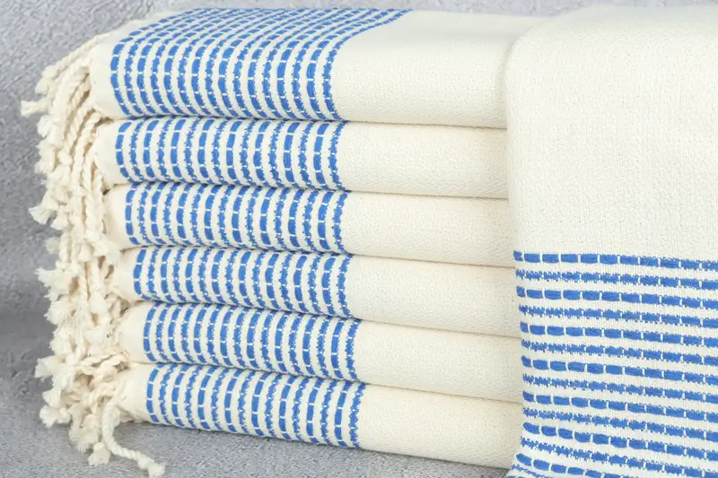Gift For Her, Luxury towel, 70x36 Cotton Striped Towel, Peshtemal beach towel with unique design, House Warming Gift, Large Turkish Towel - 1