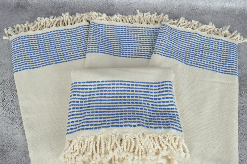 Gift For Her, Luxury towel, 70x36 Cotton Striped Towel, Peshtemal beach towel with unique design, House Warming Gift, Large Turkish Towel - 4