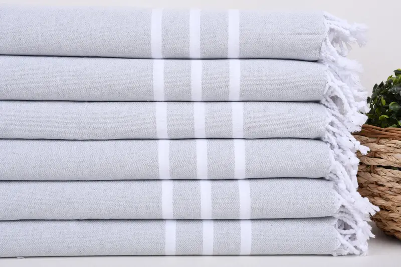 Regalo de spa, toallas de baño pequeñas, toalla de mano con monograma, regalo de inauguración de la casa, toalla de mano personalizada, toalla a rayas de algodón 40x18, toalla de spa, toalla de soltera - 2