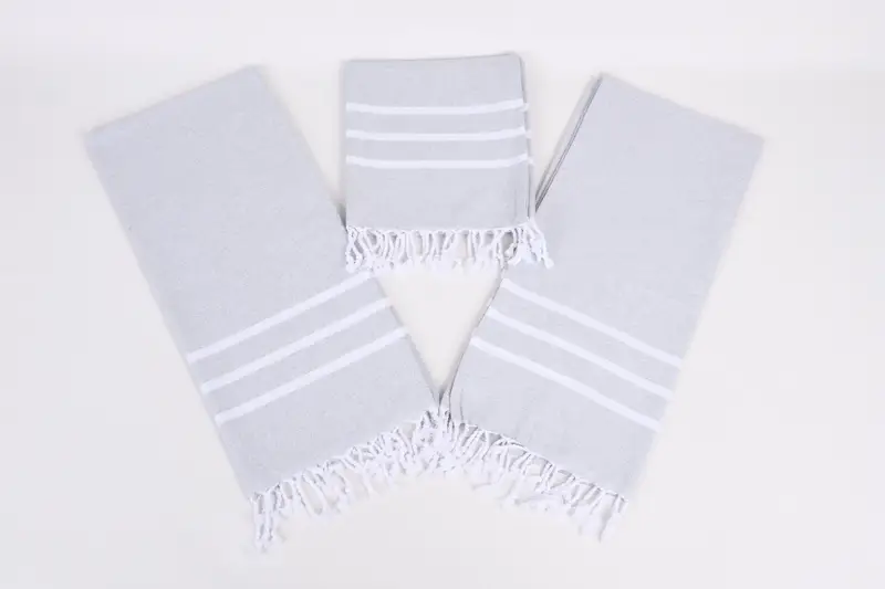Regalo de spa, toallas de baño pequeñas, toalla de mano con monograma, regalo de inauguración de la casa, toalla de mano personalizada, toalla a rayas de algodón 40x18, toalla de spa, toalla de soltera - 6
