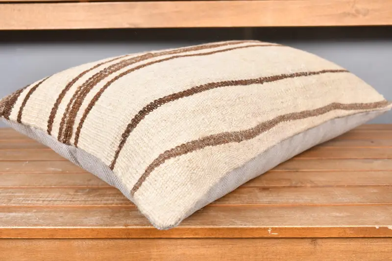 16x24 Beige Cushion, Vintage Kilim Throw Pillow, Pillow for Sofa, Wholesale Cushion, Kilim Cushion Sham, Art Deco Cushion Case, Cushion - 4
