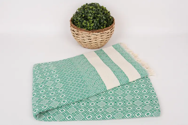 70x40 Cotton Diamond Towel, Large Beach Towel Personalized, Turkish hand towel, Best Beach Towel, Wedding Gift, Personalized Gift For Him - 4