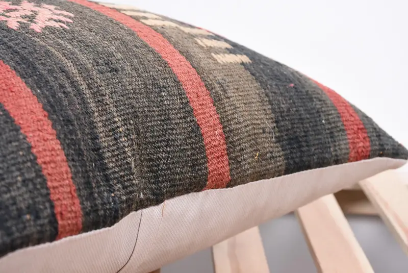 Decorative Throw Pillow Sham, 18x18 Brown Cushion, Turkish Pillow, Boho Pillow, Art Deco Pillow Sham, Interior Designer Pillow, Cushion Cover - 7