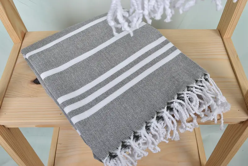 Housewarming Gift, Bachelorette Favor, Custom Gift, Handmade Gift, Quick-dry travel peshtemal towel, 70x40 Cotton Striped Towel, Gift For Him - 5