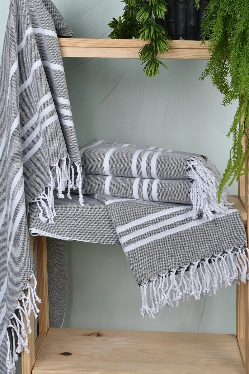 Housewarming Gift, Bachelorette Favor, Custom Gift, Handmade Gift, Quick-dry travel peshtemal towel, 70x40 Cotton Striped Towel, Gift For Him - 6
