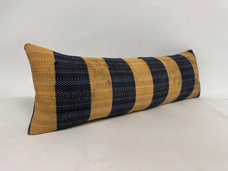 自由ho放な枕カバー、トルコの枕、リビングルームスロークッションカバー、12x36ベージュクッションケース、クッション、スローキリム枕 - 2