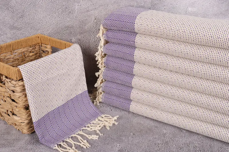 Personalized Kitchen Towel, Hand Size Towels, Summer Gift, Kitchen Towel, 36x18 Cotton Diamond Towel, Best Friend Wedding Gift, Turkish Tea Towel - 3