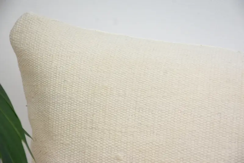 Muted Cushion, Office Chair Pillow Sham, Kilim Cushion Sham, 8x16 White Cushion Cover, Kilim Pillow, Pillow Cover, Vintage Kilim Pillow - 2