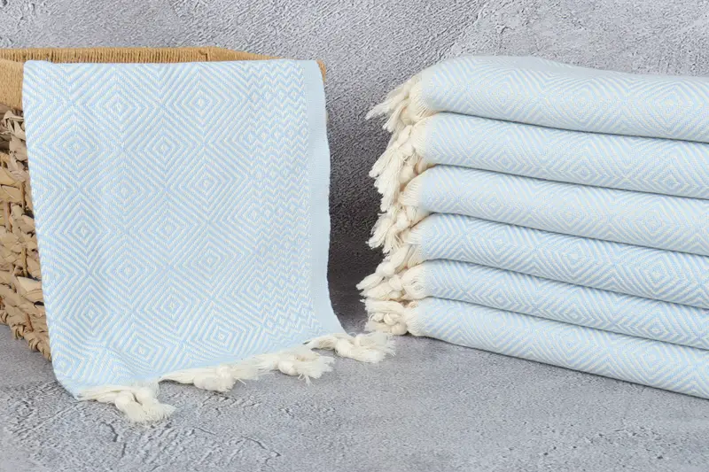 36x20 Cotton Diamond Towel, Personalized Hand Towel, Personalized Gifts, Christmas Gift, Kitchen Towel, Gift For Him, Customized Turkish Towel - 3