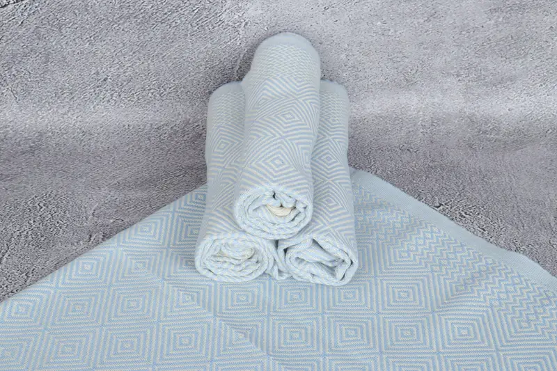 36x20 Cotton Diamond Towel, Personalized Hand Towel, Personalized Gifts, Christmas Gift, Kitchen Towel, Gift For Him, Customized Turkish Towel - 7