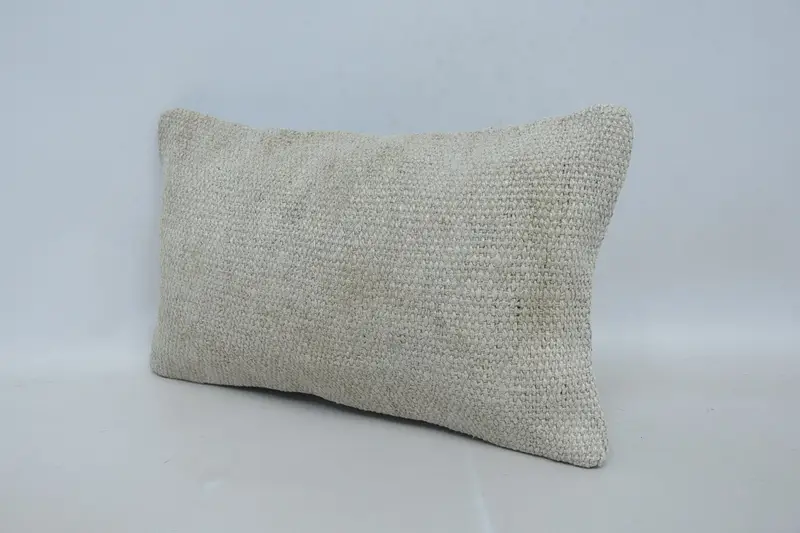 Vintage Pillow, Boho Pillow, Sofa Bolster Pillow, Pillow for Couch, Pillow Sham, Custom Pillow Case, 12x20 Beige Pillow Sham - 4